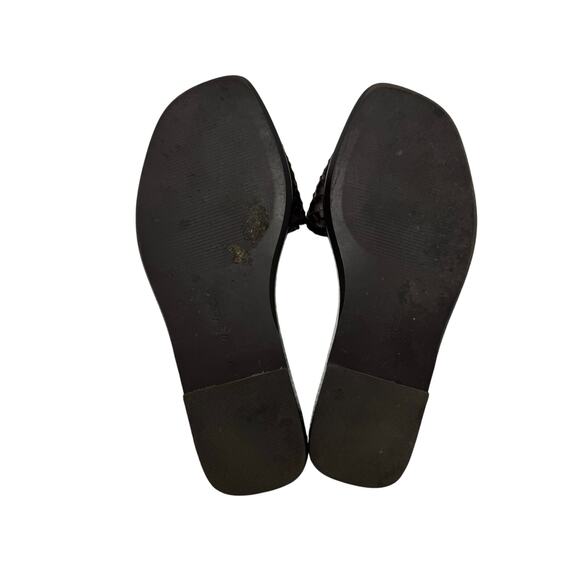 Madewell Lucia Woven Leather Slide Sandals Dark Brown Size 7 Minimalist Chic - Picture 5 of 5